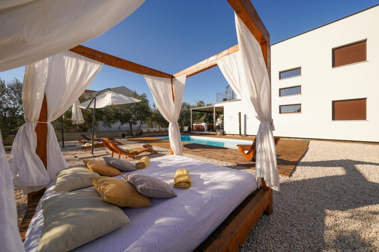 Villa Suncica With Heated Pool, Jacuzzi And Bikes Near Zadar Sukosan Bagian luar foto